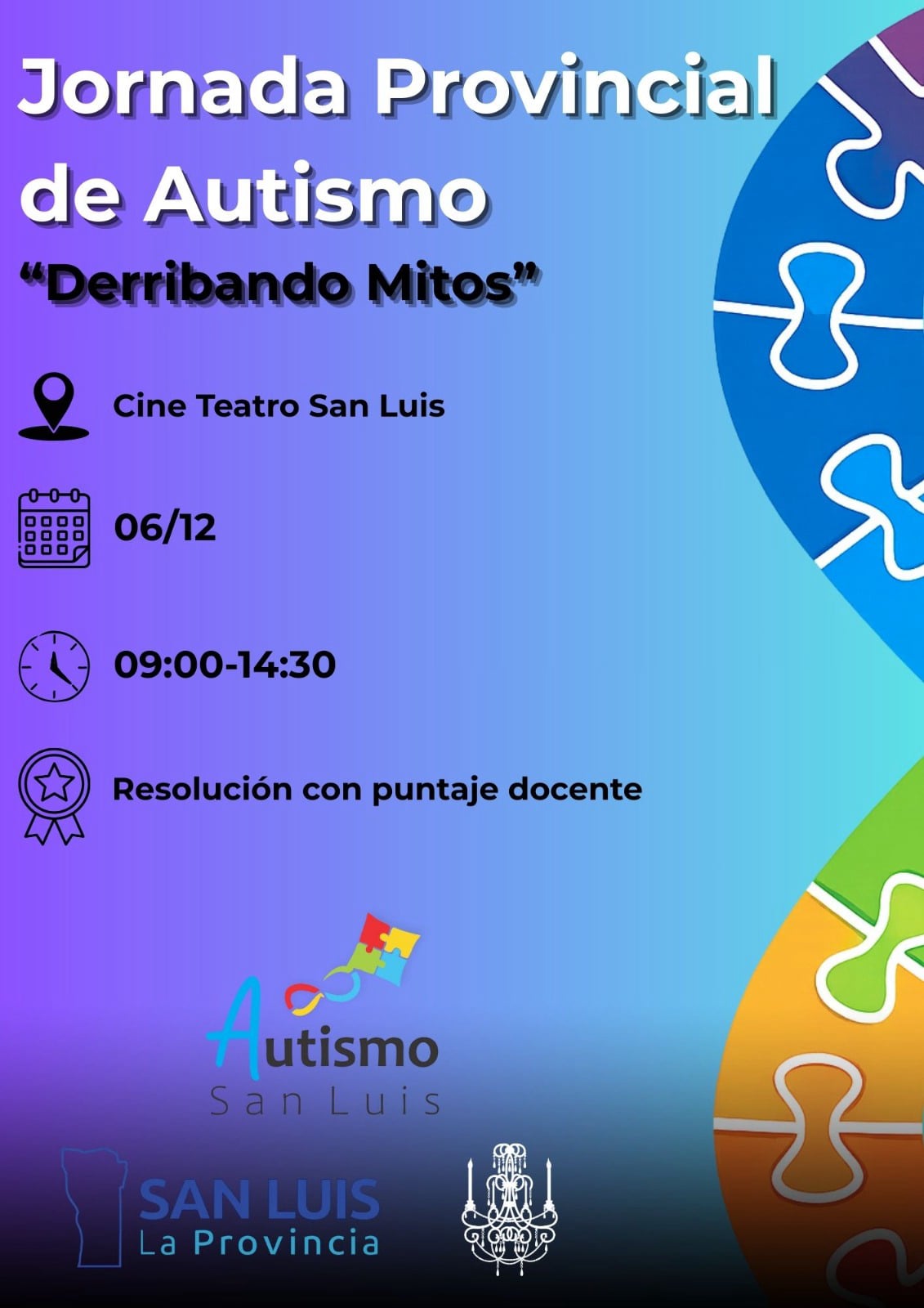 Derribando Mitos - Jornada Provincial de Autismo en Villa Mercedes