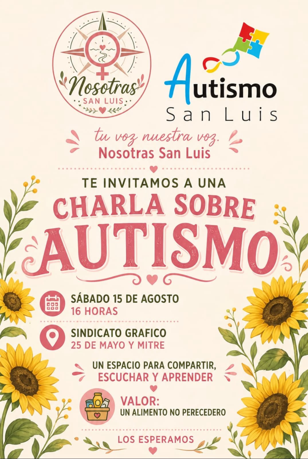 Derribando Mitos - Jornada Provincial de Autismo en Villa Mercedes